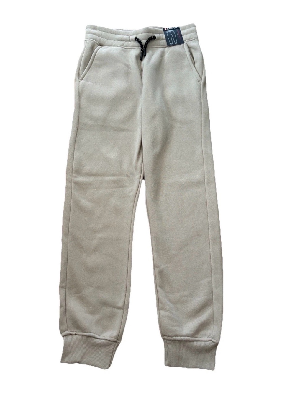 South Pole Boys Fleece Jogger Sweatpants - Latte - S (8)